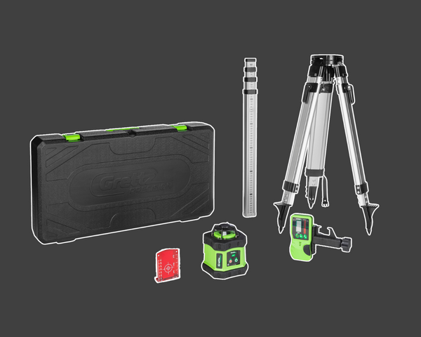 G60 Red Beam Rotary Laser Kit inc Tripod, Staff and Receiver