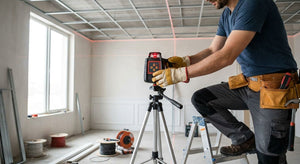 How to set up a laser level for suspended ceilings