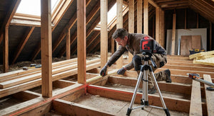 How to use a laser level for loft conversion framing