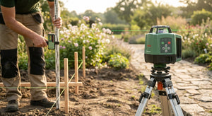 Laser level for garden landscaping