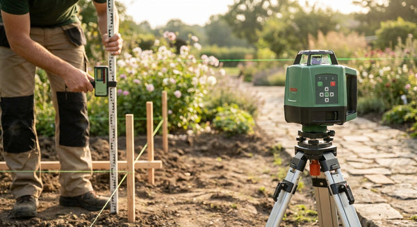 Laser level for garden landscaping