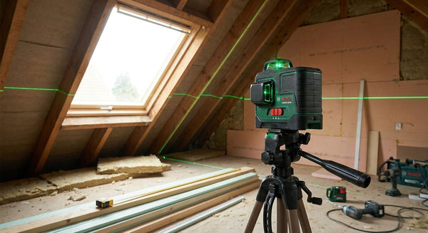 Green laser level for loft conversions