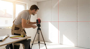 How to use a cross line laser level