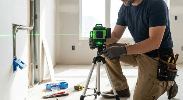 Green laser level for electricians