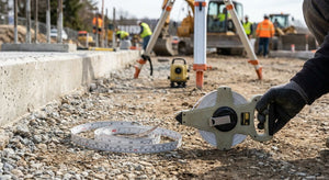 Surveyors tape measure for civil engineering projects