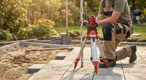 How to level a garden patio with a laser level