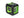Grettz G2D mini cross line green beam laser level unit, compact cube design with horizontal and vertical green laser ports