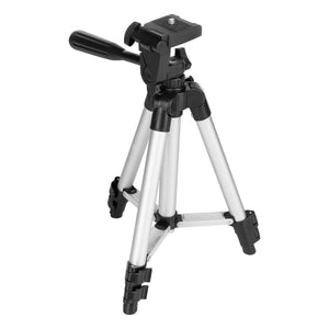 Lightweight aluminium mini tabletop tripod with pan-tilt head, included with the Grettz G2D mini cross line laser