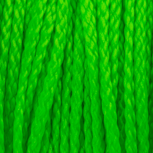 Close-up of Grettz 8-braid green stringline texture showing the heavy-duty woven construction and tight braid pattern