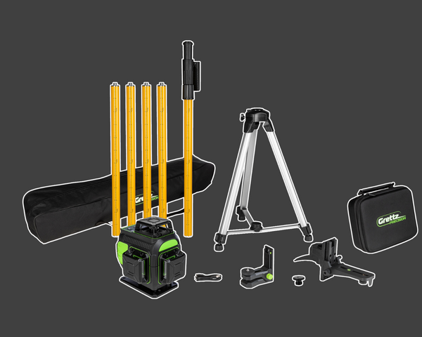 G4D 4D Multi-line Green Beam Laser Kit inc Tripod Pole