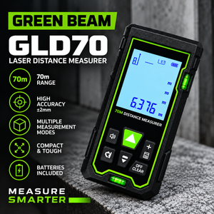 Grettz GLD70 Laser Distance Measurer 70m — Green Beam