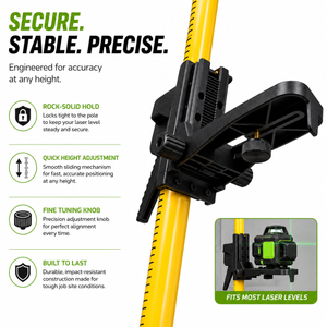 Grettz G4D Green Beam Multi-Line Laser Kit — Tripod & Pole Included