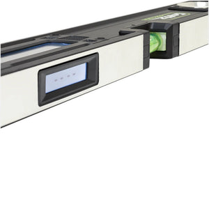 Grettz GL60 digital spirit level dual LCD displays for top and front reading, with side bubble vial in machined housing