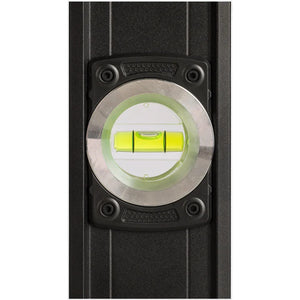 Grettz GL60 round side bubble vial in machined metal housing for plumb-level reference