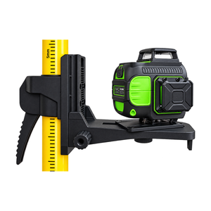 Grettz laser level mounted on the G-GTP pole bracket