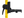 Grettz G-GTP laser mounting bracket on the pole — side view with clamp handle